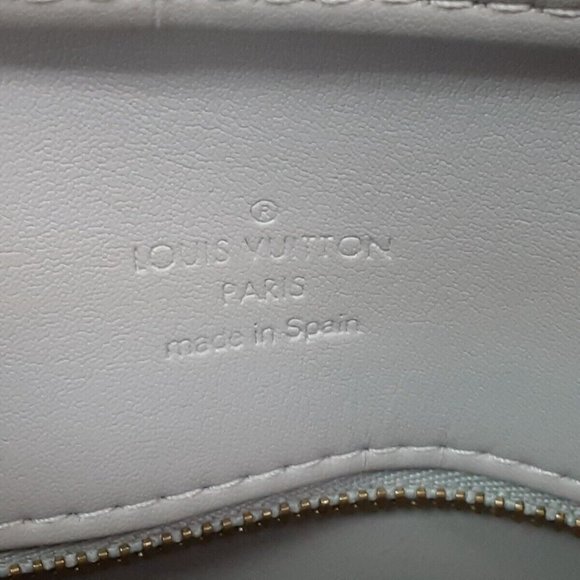 100% Authentic LOUIS VUITTON Houston Gris Monogram Leather Vernis Tote Bag - Picture 9 of 10